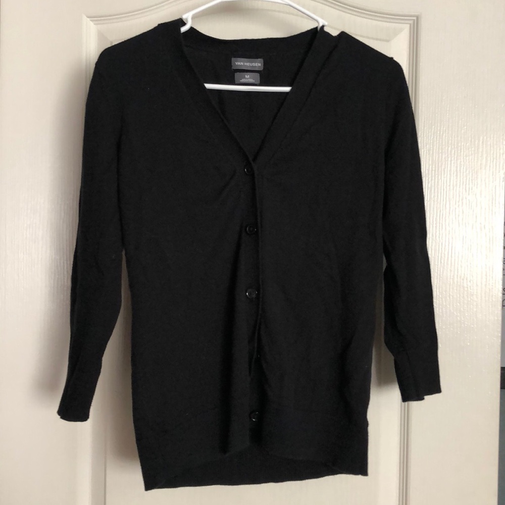 Black cardigan